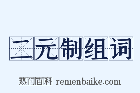 二元制组词是什么意思的图片